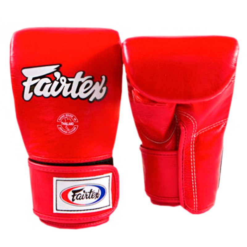 Fairtex TGT7 Снарядные Перчатки Закрытый Большой Палец Красные