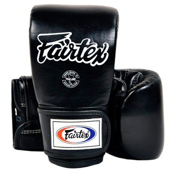 Fairtex TGT7 Снарядные Перчатки Закрытый Большой Палец Черные