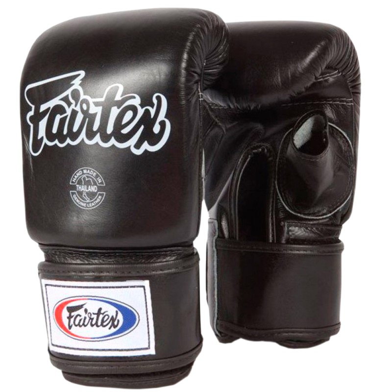 Fairtex TGO3 Снарядные Перчатки Открытый Большой Палец Черные
