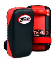 Twins Special KPL14 Тайские Пады Гнутые Липучка Тайский Бокс Черно-Красные