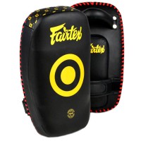 Fairtex KPLC6 Пады Тайский Бокс "Small Microfiber Curved Kick Pads" Облегченные Микрофибра