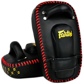 Fairtex KPLC6 Пады Тайский Бокс "Small Microfiber Curved Kick Pads" Облегченные Микрофибра