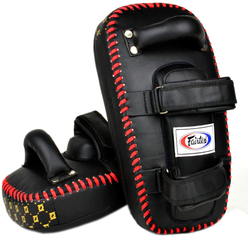 Fairtex KPLC5 Пады Тайский Бокс "Standart Microfiber Curved Kick Pads" Облегченные Микрофибра