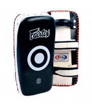 FAIRTEX KPLC2 ПАДЫ ТАЙСКИЕ CURVED KICK PADS STANDART ЧЕРНО БЕЛЫЕ