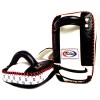 Fairtex KPLC1 Пады Тайский Бокс "Small Curved Kick Pads" Маленькие Черно-Белый