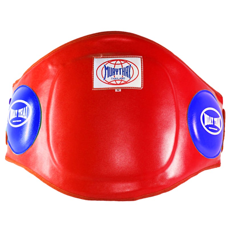 "Muay Thai" Пояс Тренера Тайский Бокс Липучка Красный