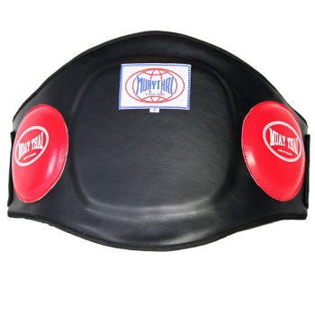 "Muay Thai" Пояс Тренера Тайский Бокс Липучка Черный