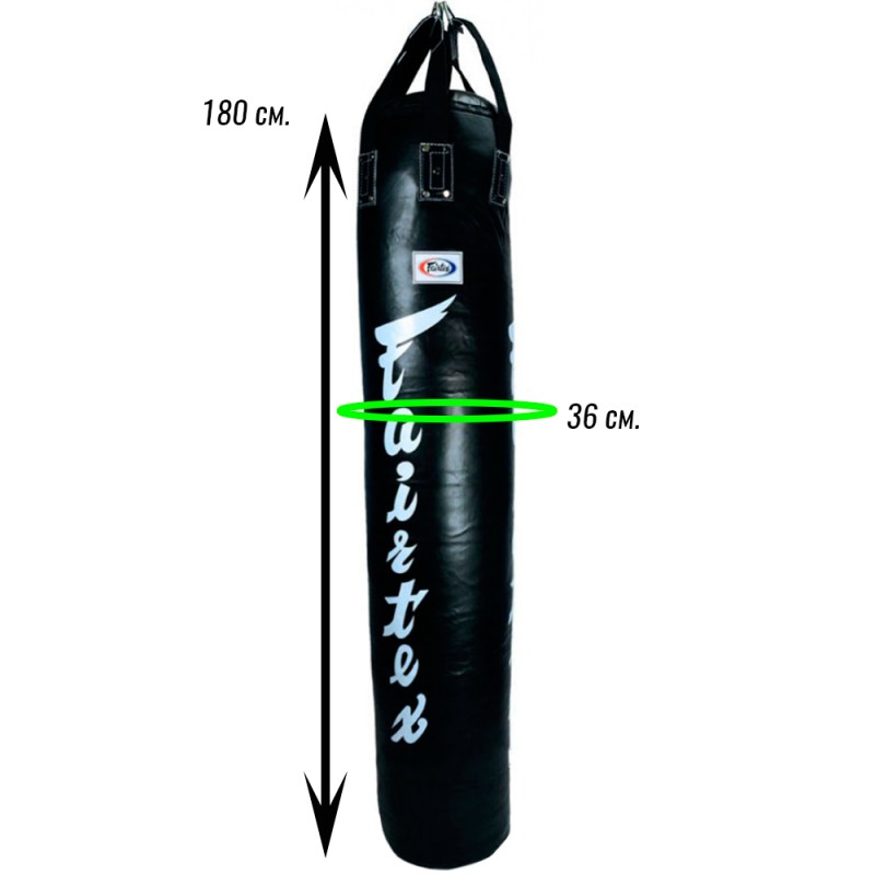 Fairtex HB6 Мешок Боксерский Тайский Банан "Muay Thai Banana Bag" Черный