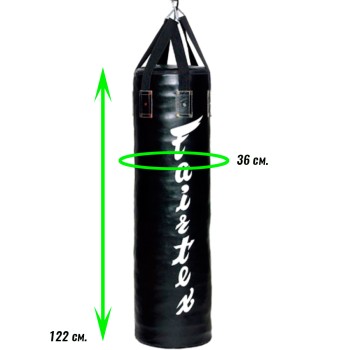 Fairtex HB5 Мешок Боксерский Тайский Бокс "4FT Syntek Heavy Bag" Черный	