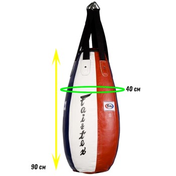 Fairtex HB4 Боксерская Груша Тайский Бокс "3FT Tear Drop Heavy Bag" Натуральная Кожа