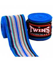 Twins Special CH2 Бинты Боксерские Тайский Бокс Полоска Синие