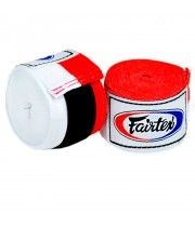 Fairtex HW2 Бинты Боксерские Тайский Бокс Оранжевые Красно-Белые