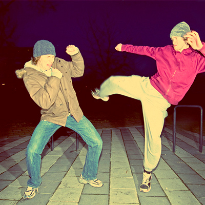 Тайский бокс и самооборона на улице.