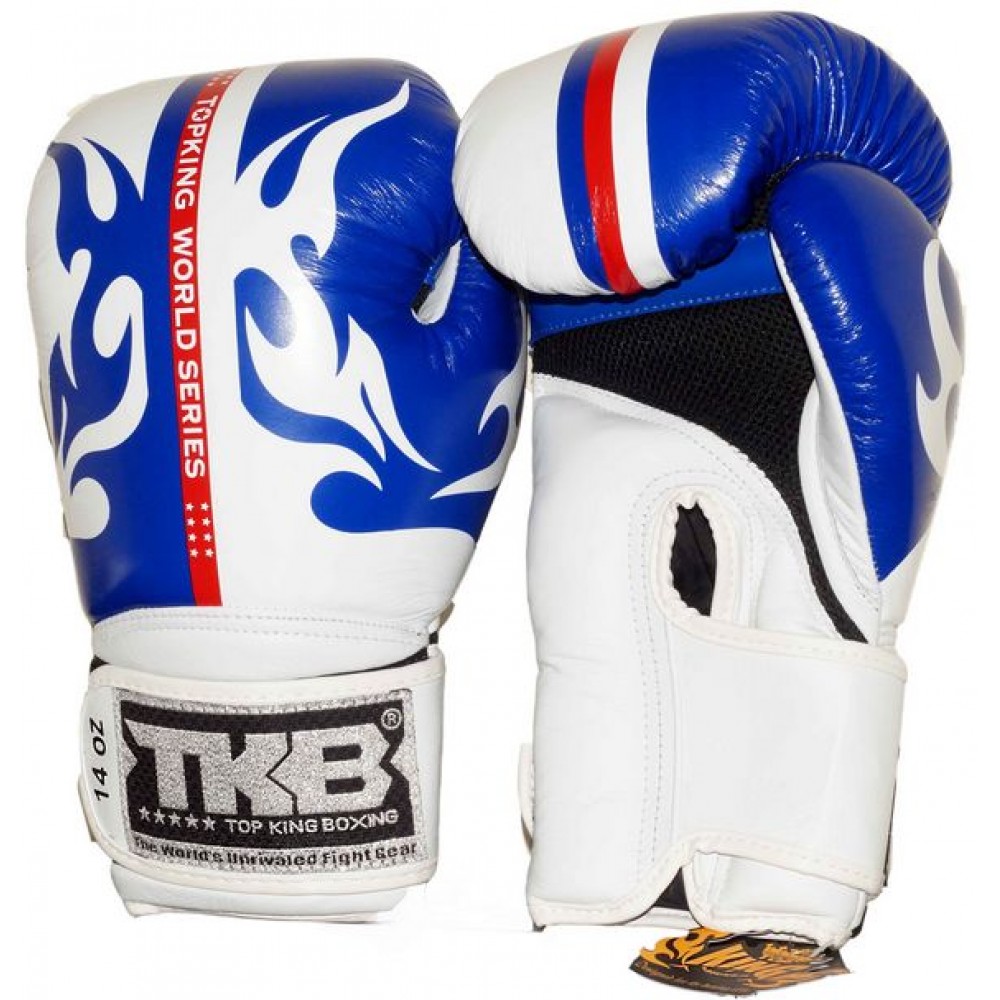 Боксерские Перчатки Top King TKBGWS  White-Blue