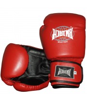 Боксерские перчатки бренд  "Muay Thai" Микрофибра Red-Black  