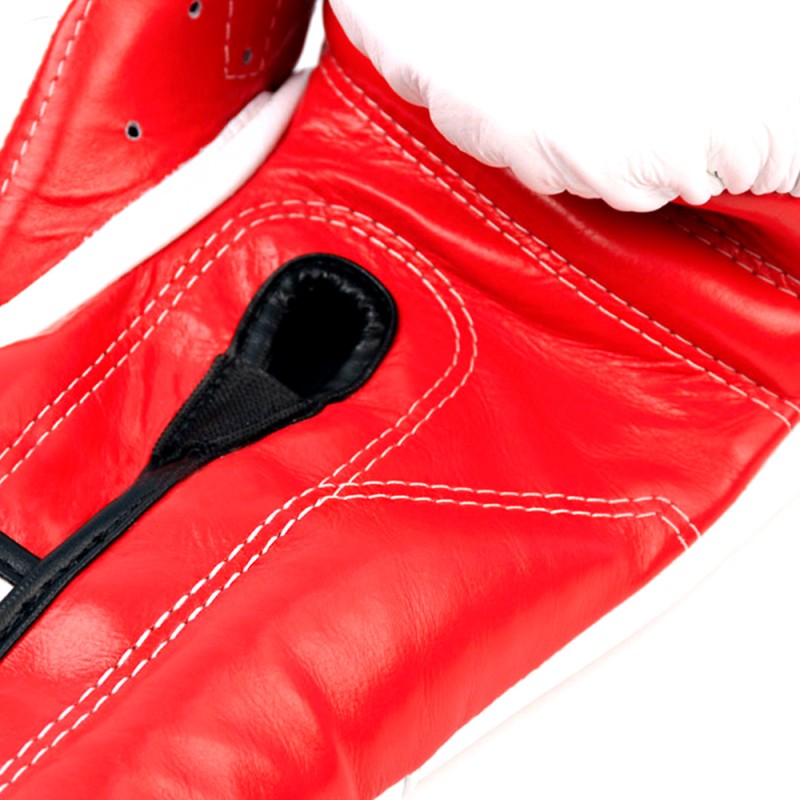 Fairtex BGV9 Боксерские Перчатки Мексиканский Стиль "Heavy Hitter's" Бело-Красные