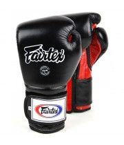 Fairtex BGV9 Боксерские Перчатки Мексиканский Стиль "Heavy Hitter's" Черно-Красные