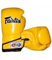 Fairtex BGV6 Боксерские Перчатки Тайский Бокс "Stylish Angular Sparring" Желтые