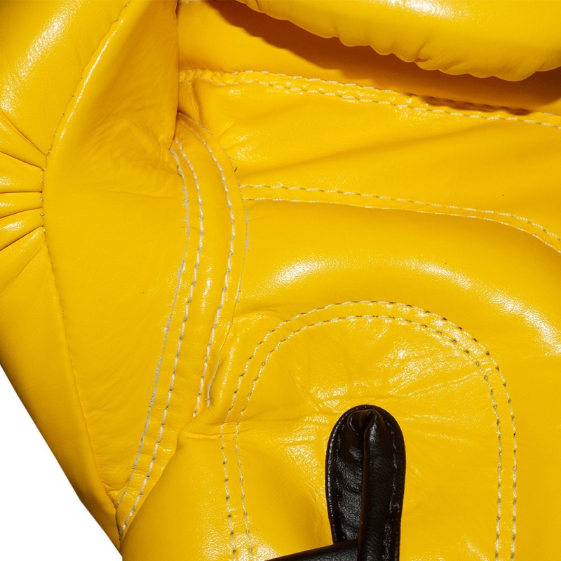 Fairtex BGV6 Боксерские Перчатки Тайский Бокс "Stylish Angular Sparring" Желтые