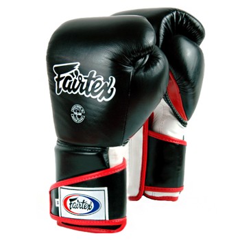 Fairtex BGV6 Боксерские Перчатки Тайский Бокс "Stylish Angular Sparring" Черно-Красно-Белые
