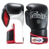 Fairtex BGV6 Боксерские Перчатки Тайский Бокс "Stylish Angular Sparring" Черно-Красно-Белые