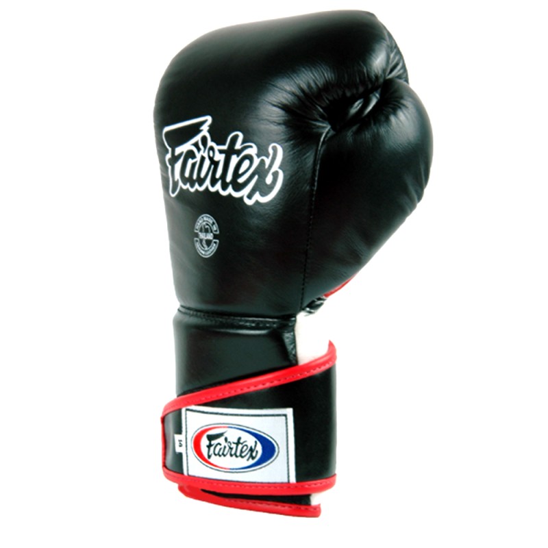 Fairtex BGV6 Боксерские Перчатки Тайский Бокс "Stylish Angular Sparring" Черно-Красно-Белые