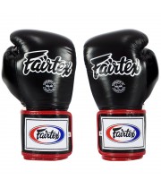 Fairtex BGV5 Боксерские Перчатки Тайский Бокс "Super Sparring" Черно-Бело-Красные