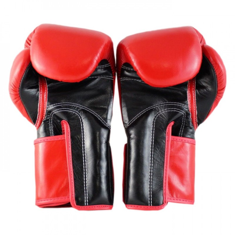 Fairtex BGV5 Боксерские Перчатки Тайский Бокс "Super Sparring" Красно-Черные
