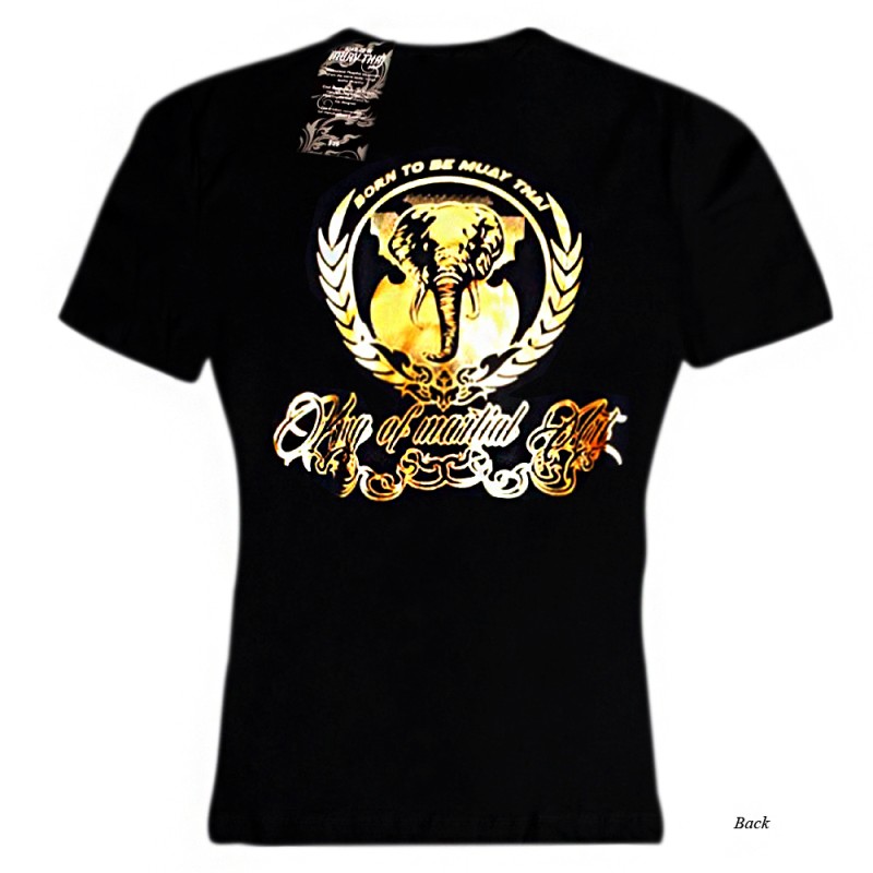  Born To Be MT8044 Футболка Тайский Бокс Хлопок Черная