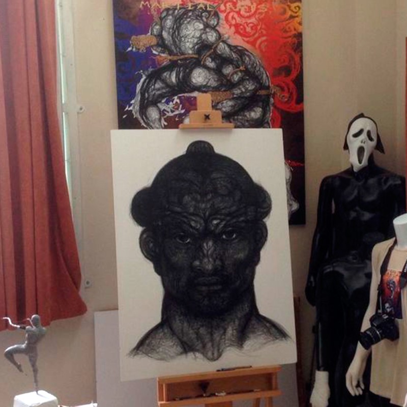 Human FIght Футболка Тайский Бокс Органический Хлопок HN-139