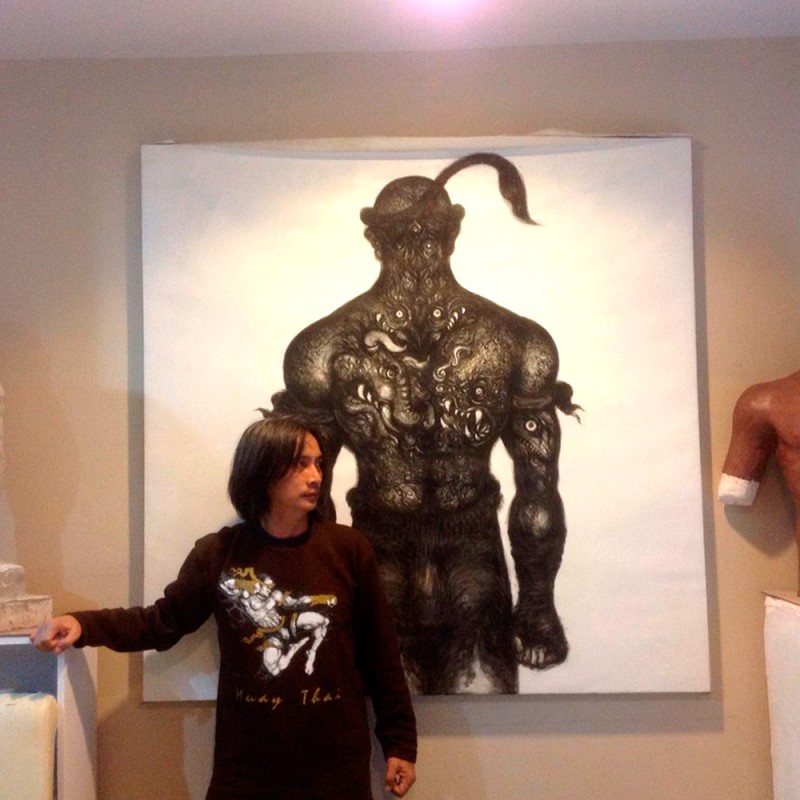 Human FIght Футболка Тайский Бокс Органический Хлопок HN-139