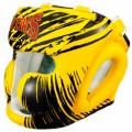 Боксерский шлем TWINS  FHGl-TW2 Black Yellow