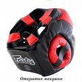Fairtex HG13 Боксерский Шлем Тайский Бокс "Diagonal Vision Sparring" Черно-Красный