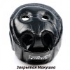 Fairtex HG13 Боксерский Шлем Тайский Бокс "Diagonal Vision Sparring" Черно-Синий