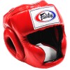Fairtex HG3 Боксерский Шлем Тайский Бокс "Full Coverage Style" Красный
