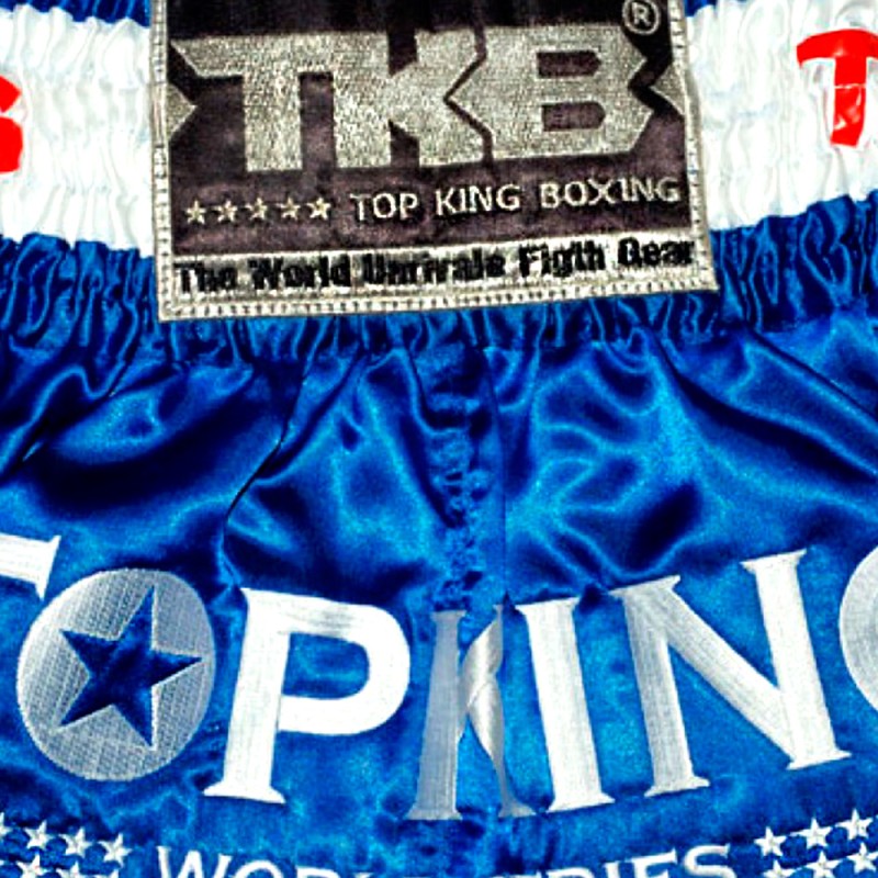 Top King Шорты Тайский Бокс "World Series" Синие