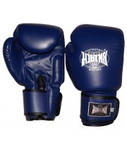 Боксерские перчатки бренд  "Muay Thai" Микрофибра Blue