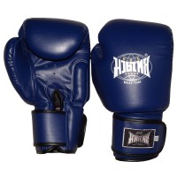 Боксерские перчатки бренд "Muay Thai" Микрофибра Blue