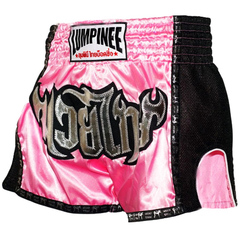 Lumpinee LUM-17 Тайские Шорты Лумпини Ретро Розовые