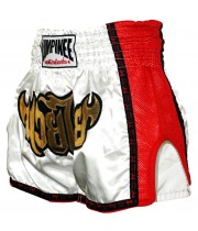 Lumpinee LUM-17 Тайские Шорты Лумпини Ретро Белые