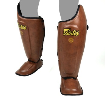 Fairtex SP8 Защита Голени "Ultimate" Коричневый