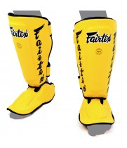 Fairtex SP7 Защита Голени "Twister Detachable In-Step" Разборная Желтый