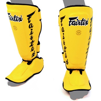 Fairtex SP7 Защита Голени "Twister Detachable In-Step" Разборная Желтый