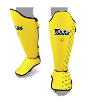 Детская Защита Голени и Стопы Fairtex SP5 Тайский Бокс Желтая