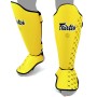 Детская Защита Голени и Стопы Fairtex SP5 Тайский Бокс Желтая