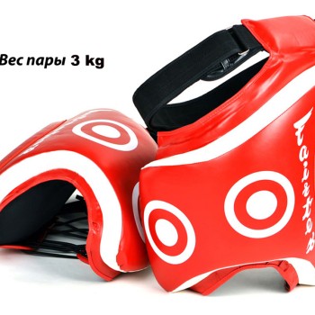 Fairtex TP3 Накладки Тренерские Тайский Бокс "Thigh Pads" Красные