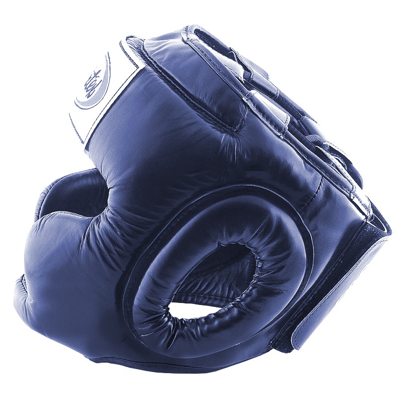 Fairtex HG3 Боксерский Шлем Тайский Бокс "Full Coverage Style" Синий