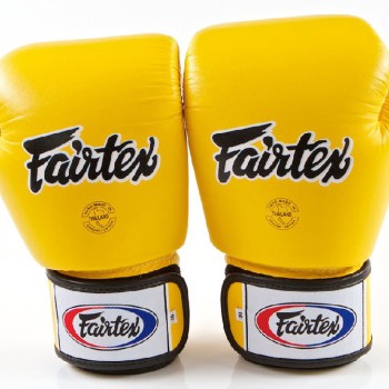 Fairtex BGV1 Боксерские Перчатки Тайский Бокс Желтые