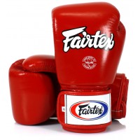 Fairtex BGV1 Боксерские Перчатки Тайский Бокс Красные