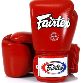 Fairtex BGV1 Боксерские Перчатки Тайский Бокс Красные